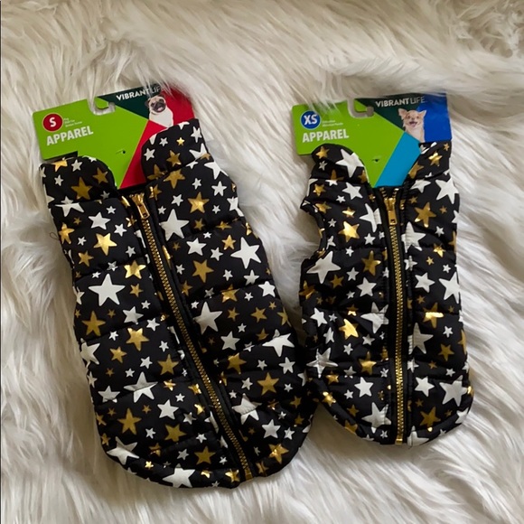 Vibrant life Dog 🐶 Bomber black star jacket ⭐️ - Picture 4 of 8